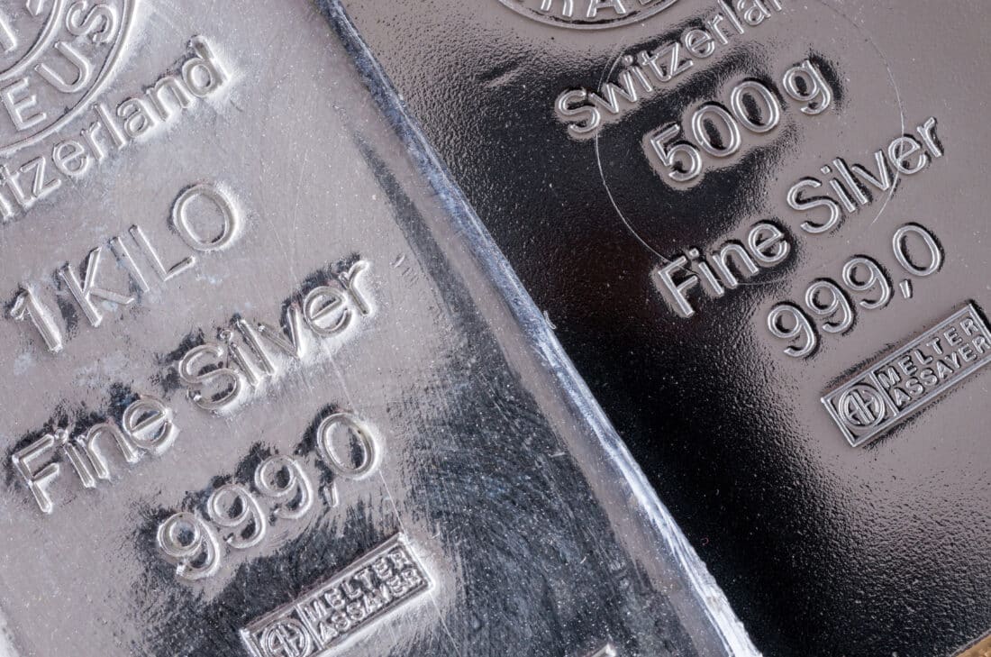 Silver bars.