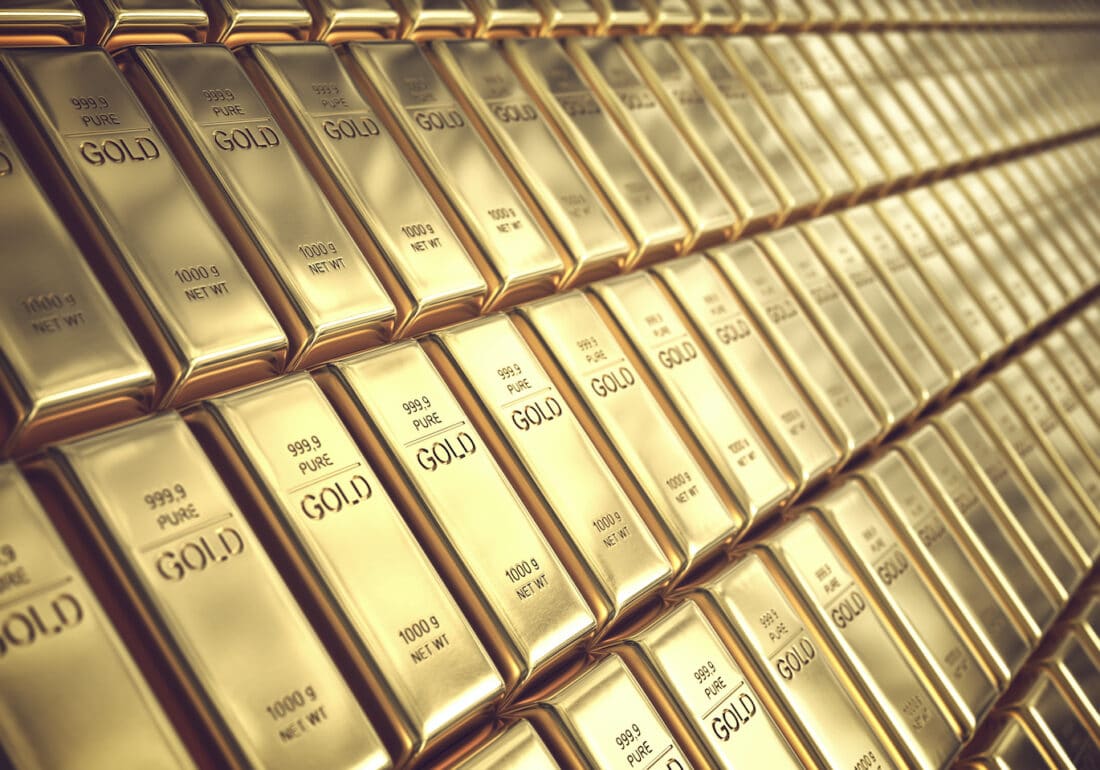 Gold bars.