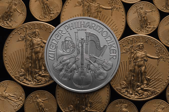 gold and silver coins