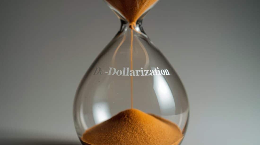BRICS de-dollarization strategy trend