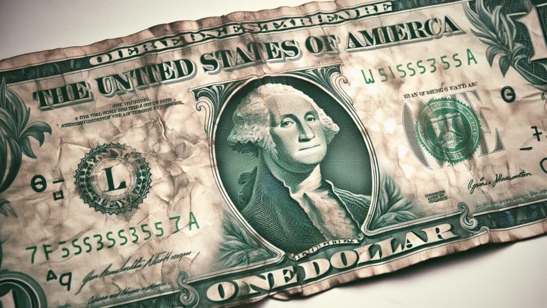 Dollar devaluation against gold