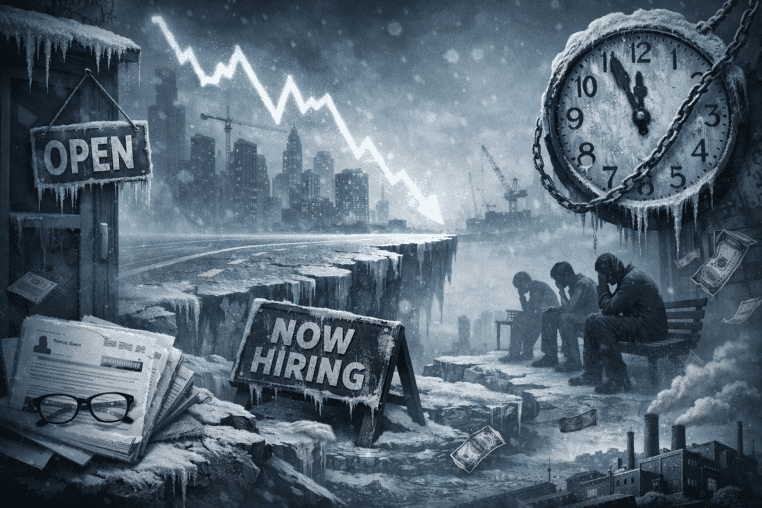 Hiring collapse signals economic stall