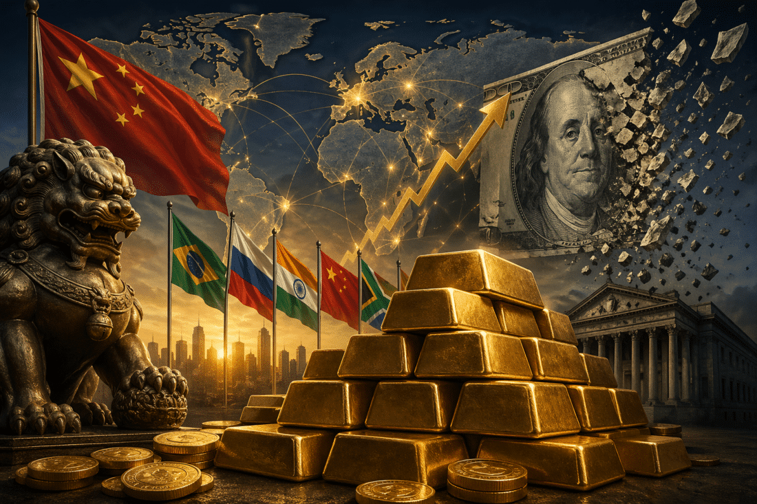 China gold reserves and dollar decline