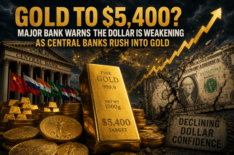 Gold Price Forecast: Major Bank Predicts Gold Could Hit $5,400