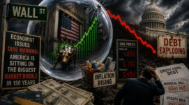 BRICS de-dollarization illustration showing global currencies, CBDC digital finance systems, FedNow surveillance infrastructure, and nations moving away from the US dollar