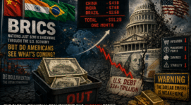 BRICS nations dumping U.S. Treasuries as the U.S. Capitol collapses beside warning signs about inflation, debt, and the weakening dollar system