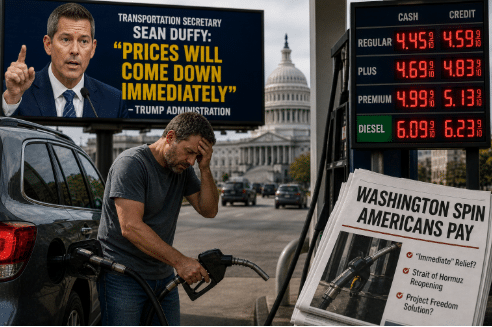 Gas Prices Drop Immediately? Washington’s Spin Exposed as Americans Pay More