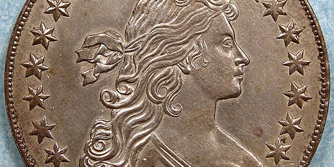 Dexter 1804 Draped Bust silver dollar