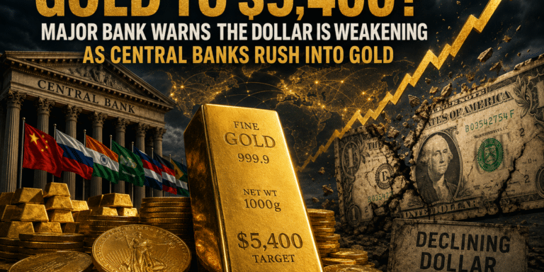 Gold Price Forecast: Major Bank Predicts Gold Could Hit $5,400