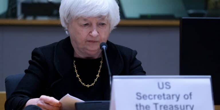 Us,Treasury,Secretary,Janet,Yellen,Arrives,To,Attends,During,A