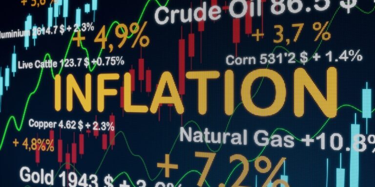 Inflation,Increases.,Commodities,With,Financial,Data.,Crude,Oil,,Wheat,And
