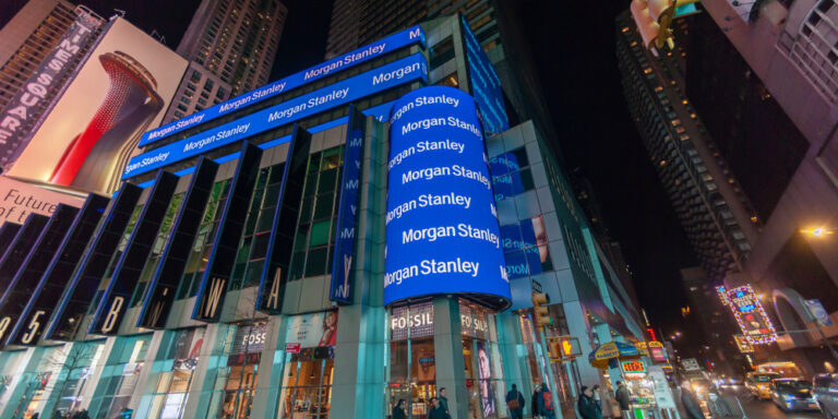 New,York,ny/usa-january,22,,2019,Morgan,Stanley,Engages,In,Self-promotion,On