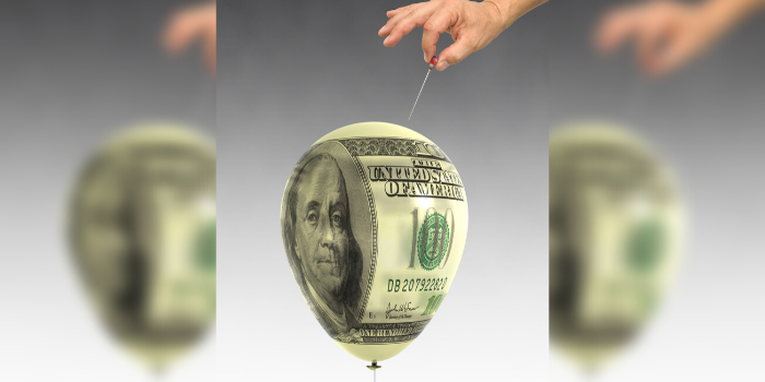 inflation bubble bursting