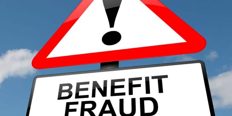 Illustration,Depicting,A,Road,Traffic,Sign,With,A,Benefit,Fraud