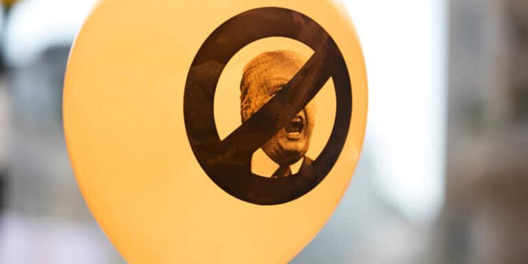 London,,Uk,-,July,14th,2018:,An,Anti,Trump,Orange