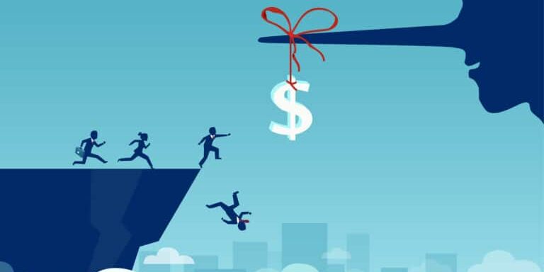 Concept,Of,Money,Trap,Incentive,In,Business.,Vector,Of,Group