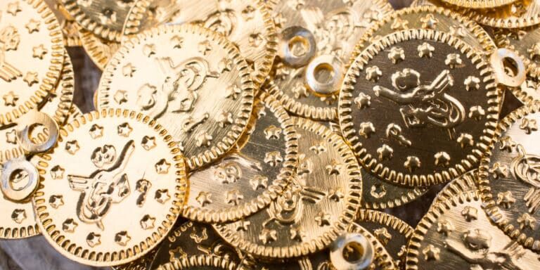 Fake gold coins.