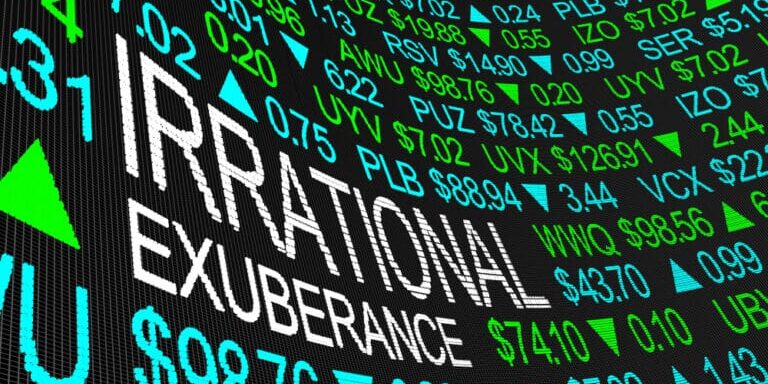 Irrational,Exuberance,Stock,Market,Overvalued,Bubble,Warning,3d,Illustration