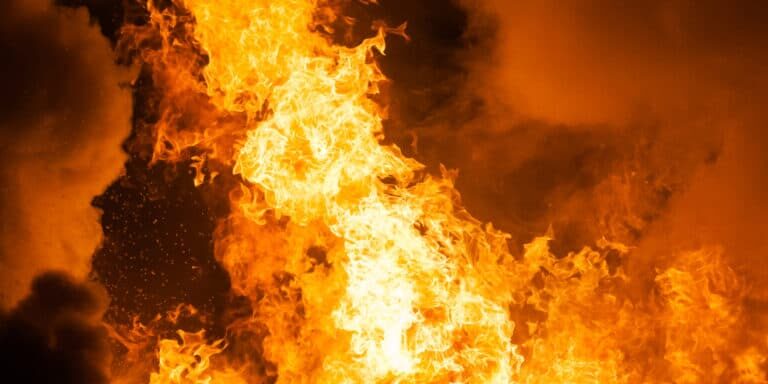 Arson,Or,Nature,Disaster,-,Burning,Fire,Flame,On,Wooden
