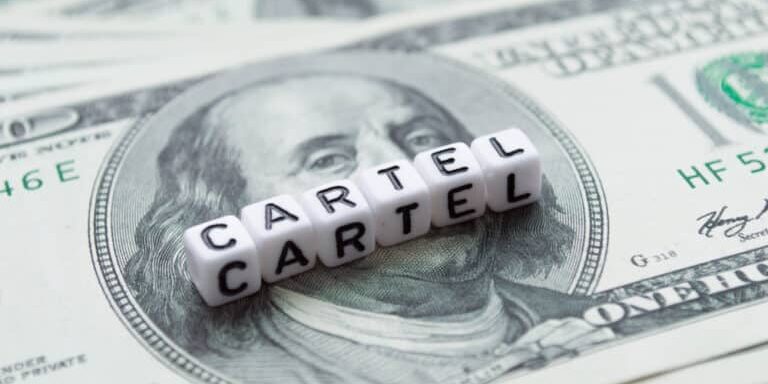 100,Us,Dollars,Banknotes.,American,Currency.,Word,Cartel,In,Cubes