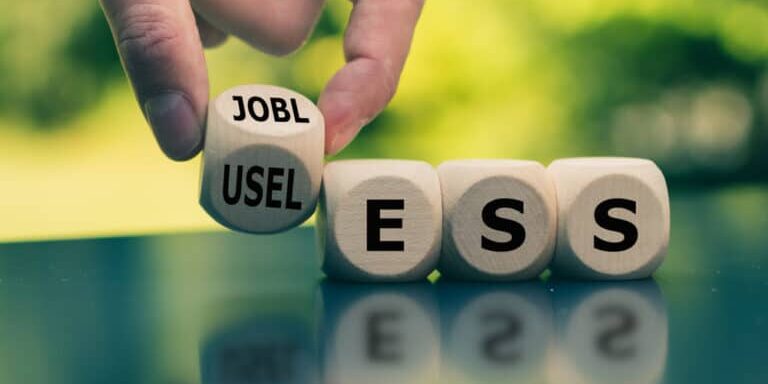 Being,Jobless,And,Feeling,Useless.,Hand,Turns,A,Cube,And