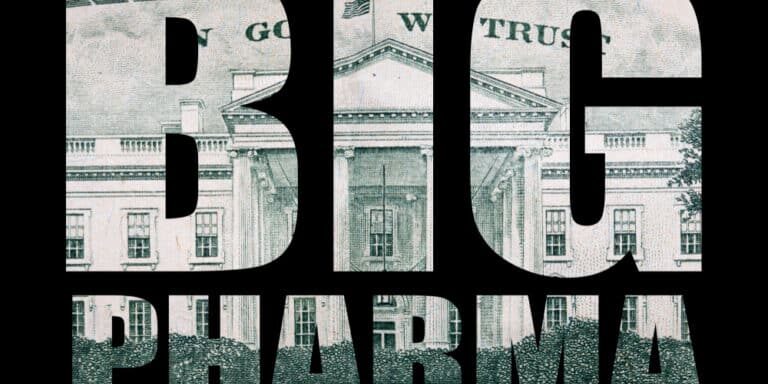 Big,Pharma,,Money,On,Black,Background