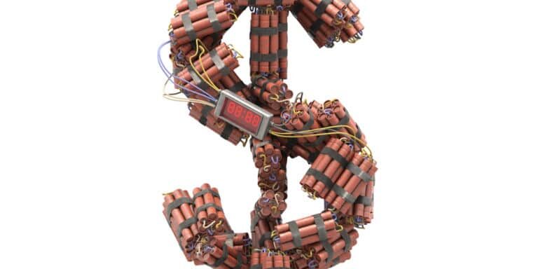 Dynamite,With,Watch,Detonator,Font.,3d,Rendering.