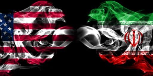 United,States,Of,America,,Usa,Vs,Iran,,Iranian,Background,Abstract