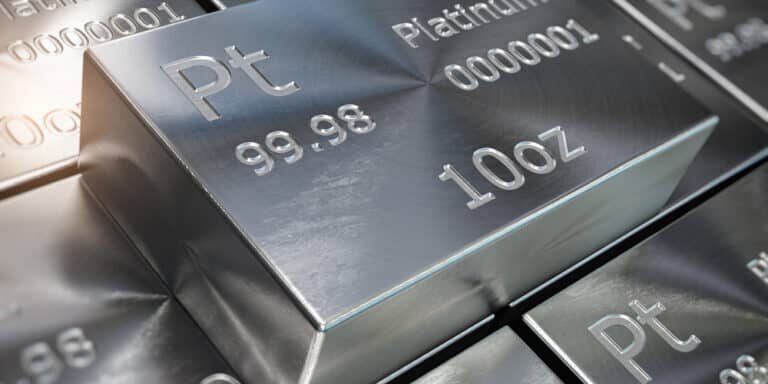 Platinum,Bars,Or,Ingots,Background.,Precious,Metals.,3d,Illustration