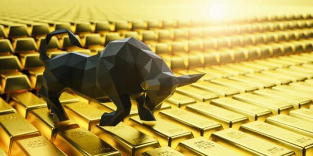 Gold,Bars,,Price,Of,Gold,On,The,Stock,Exchange,Is