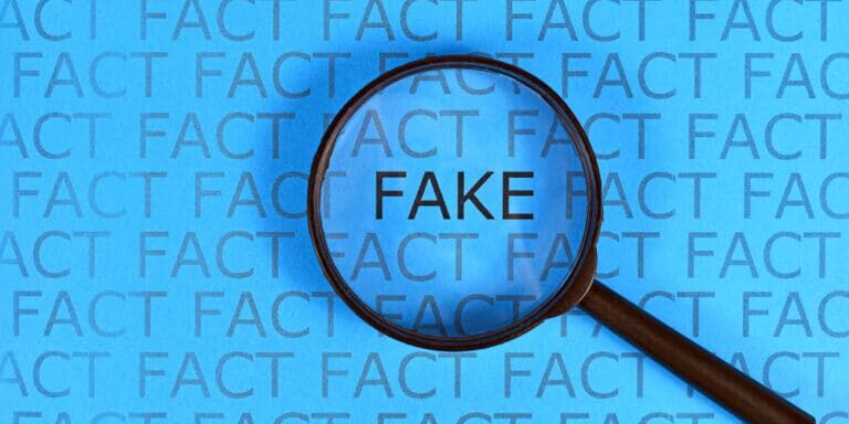 Fake,News,Concept,With,Words,'fact',In,Row,And,Single