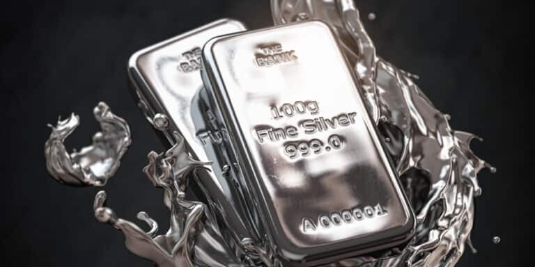 is silver in a bubble