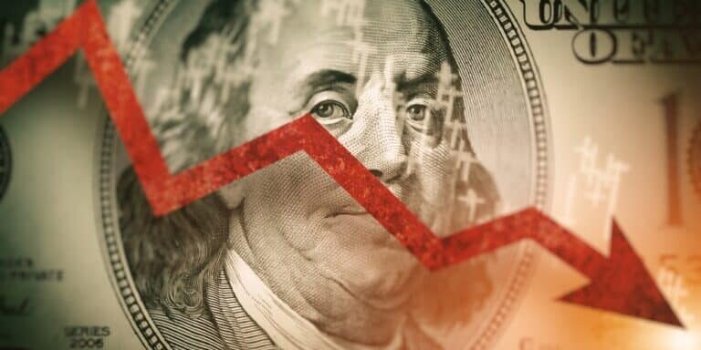 Closeup,Detail,Of,Dollar,Bill.,Economist,Forecast,For,The,United