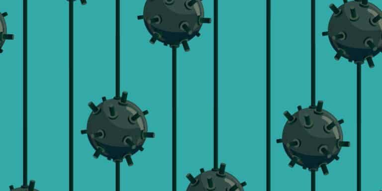 Seamless,Pattern,With,The,Image,Of,Sea,Mines,For,Prints