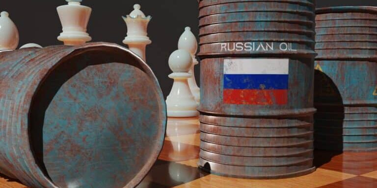 Russian,Oil,,Oil,Barrel,Background,,Russia,Flag,On,Barrel,,Sanctions