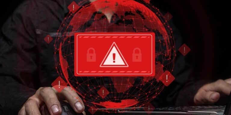 Computer,System,Hack,Warning.,The,Concept,Of,A,Cyber,Attack