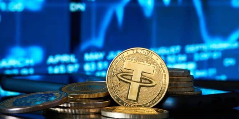 Cryptocurrency,Tether,And,Background,Graph,Statistic