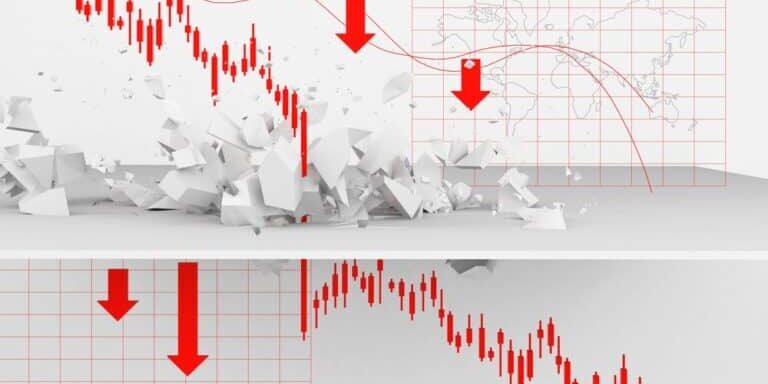 Stock,Price,Slump,Economic,Growth,Collapses.,stock,Market,Crash,,World,Economy