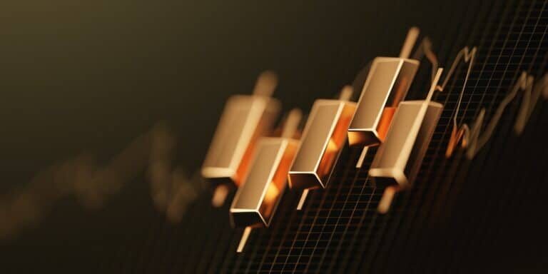 Business,Gold,Candlestick,Investment,Stock,Exchange,Wealth,Financial,Concept,On Fed rate cut gold outlook
