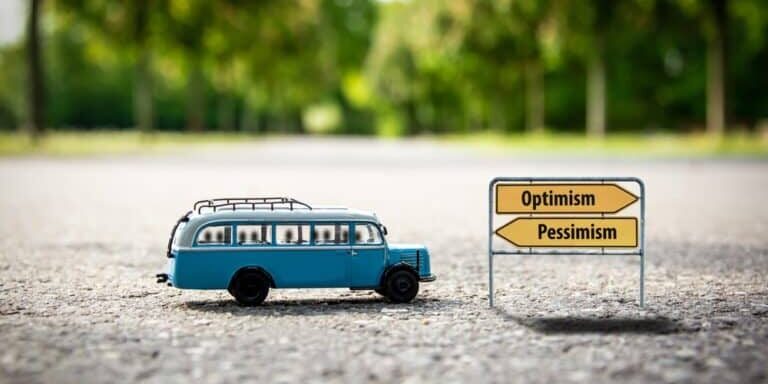 Street,Sign,The,Direction,Way,To,Optimism,Versus,Pessimism