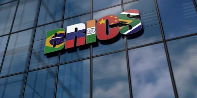 Brics,Group,Glass,Building,Concept.,Brazil,Russia,India,China,South