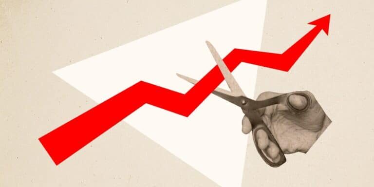 Creative,Collage,Hand,Cutting,Dynamic,Arrow,Progress,Statistic,Rise,Up