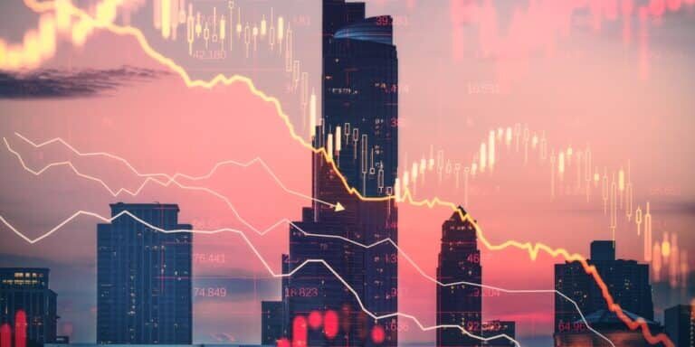 Abstract,Downward,Red,Forex,Chart,On,Blurry,City,Wallpaper.,Crisis, Abstract,Downward,Red,Forex,Chart,On,Blurry,City,Wallpaper.,Crisis,