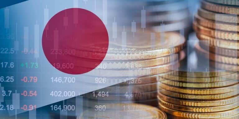 Japan,Flag,With,Stock,Market,Finance,,Economy,Trend,Graph,Digital