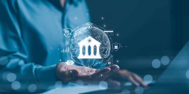 Digital,Banking,And,Financial,Technology,Concept.,A,Person,Presents,Digital