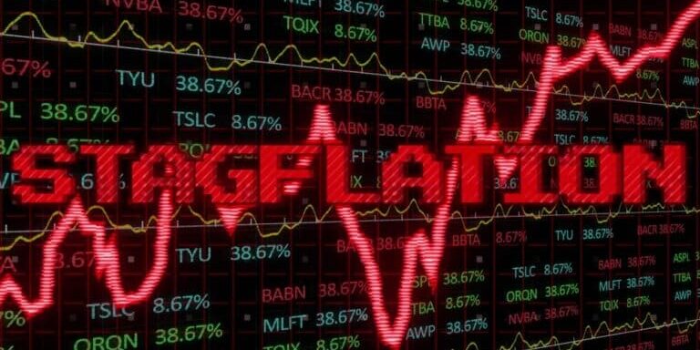 Image,Of,Stagflation,Text,In,Red,Over,Graph,And,Financial