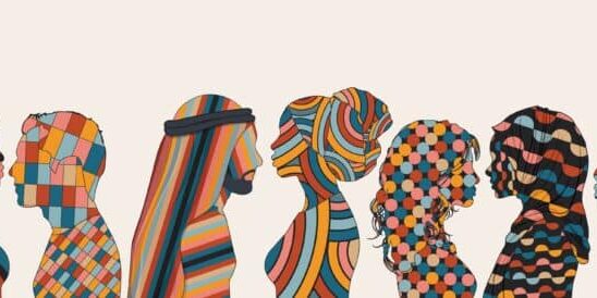 Side-view,Silhouettes,Of,People,From,Various,Cultures.,People,Diversity.,Anti-racism