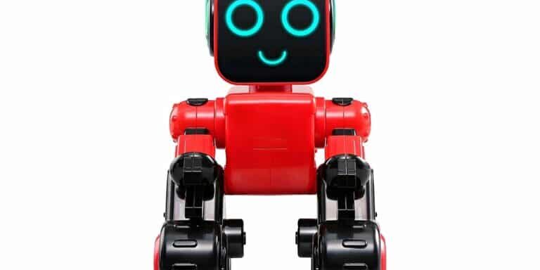 Meet,Robofriend,,The,Friendly,Red,Robot,With,A,Smiling,Face,