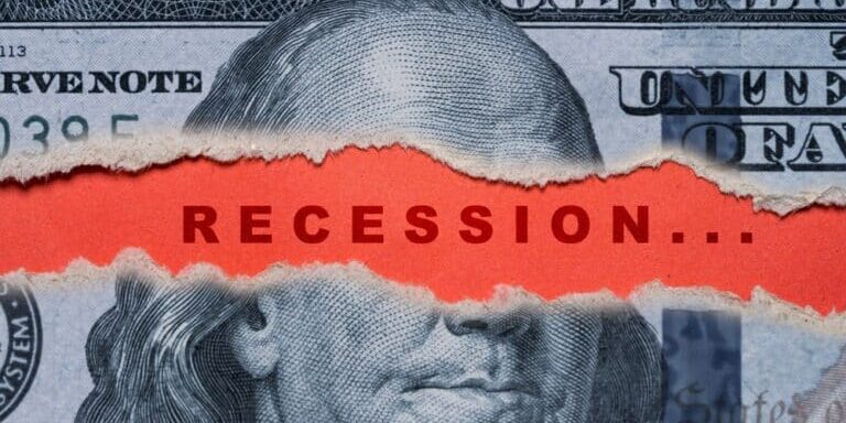 Usd,Dollar,Banknote,Is,Torn,With,Recession,Wording,On,Red