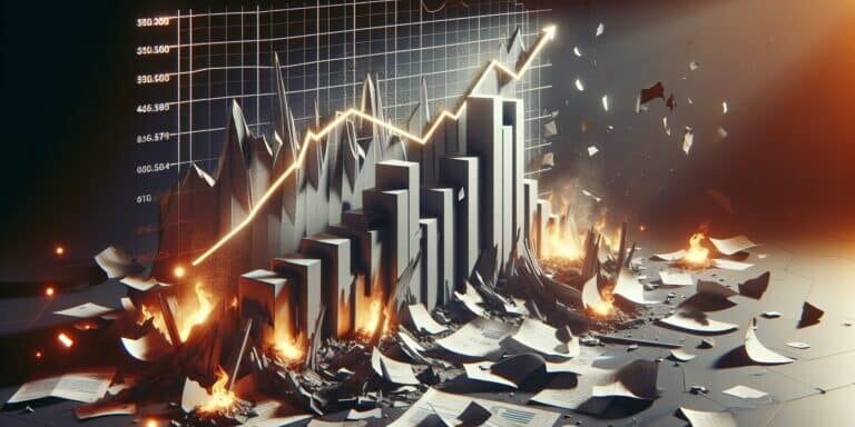 Apocalypse,Modern,Design,3d,Investment,Chart,Bright,Background